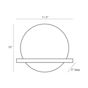 Arteriors 49240 Savion 1-lt 12" Wall Sconce