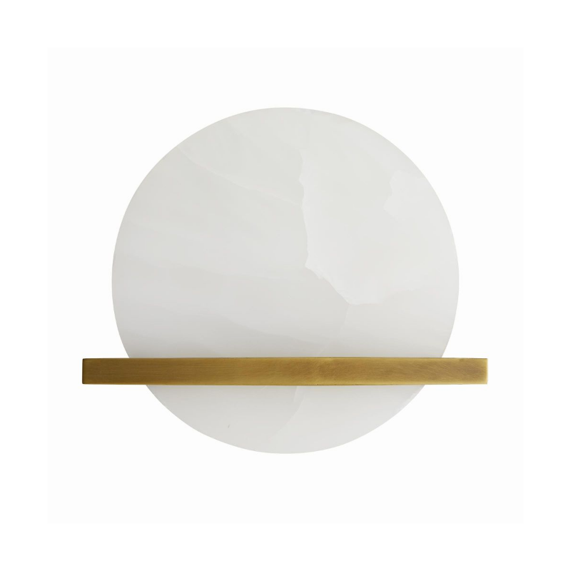 Arteriors 49240 Savion 1-lt 12" Wall Sconce - Antique Brass