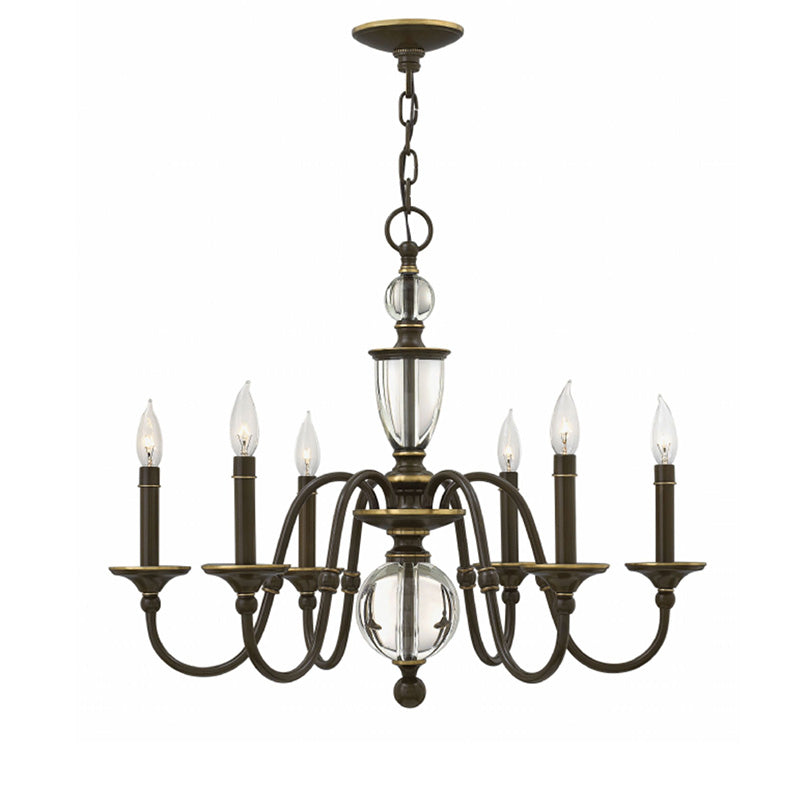 Hinkley 4956 Eleanor 6-lt 27" LED Chandelier