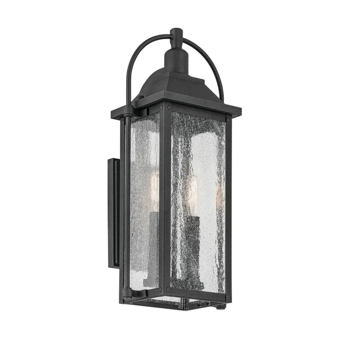 Kichler 49714 Harbor Row 2-lt 19" Tall Outdoor Wall Light - Textured Black