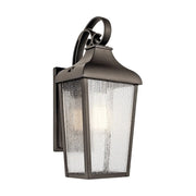 Kichler 49735 Forestdale 1-lt 15" Tall Outdoor Wall Light - Olde Bronze