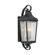 Kichler 49738 Forestdale 3-lt 31" Tall Outdoor Wall Light - Textured Black