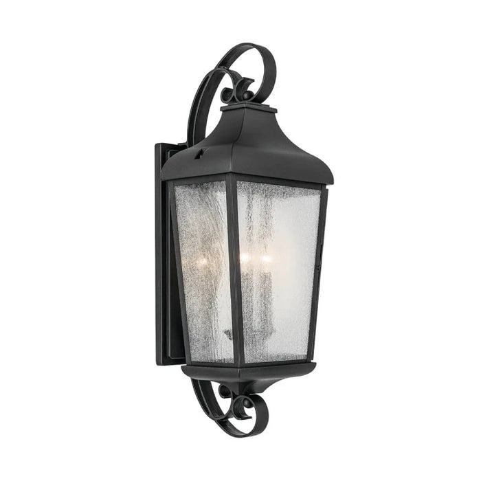 Kichler 49738 Forestdale 3-lt 31" Tall Outdoor Wall Light - Textured Black