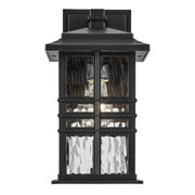 Kichler 49829 Beacon Square 1-lt 12" Tall Outdoor Wall Light - Textured Black