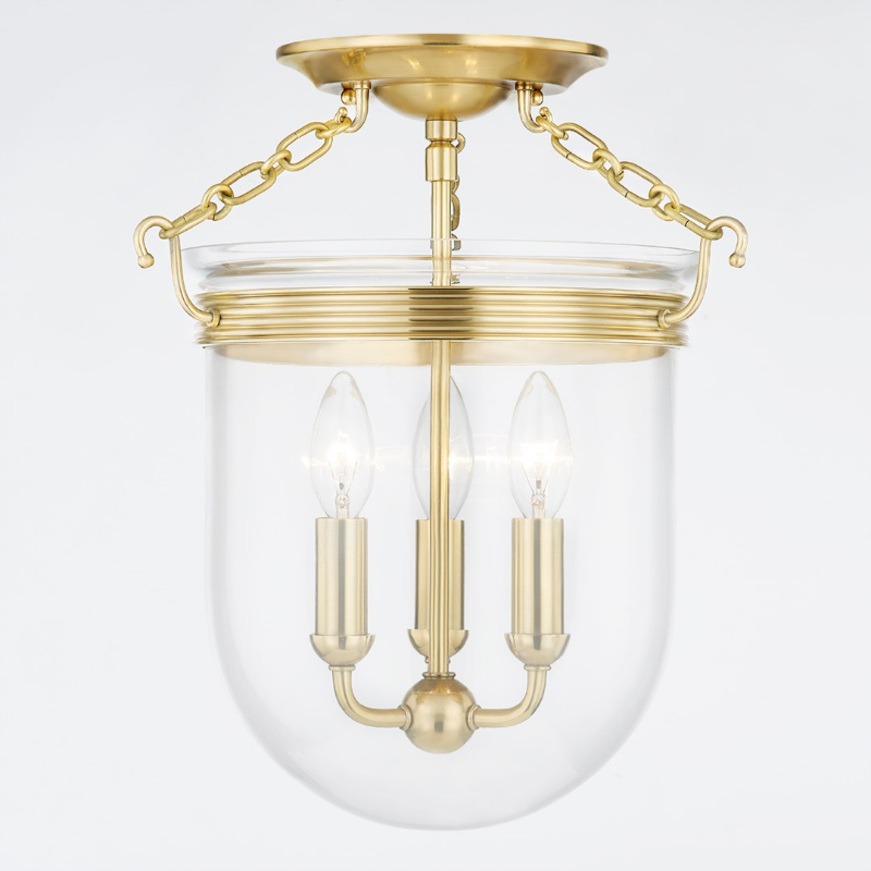 Hudson Valley MDS1600 Rousham 3-lt 13" Semi Flush