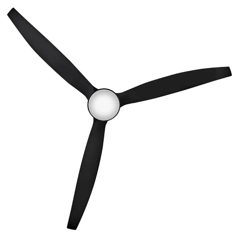 Hinkley 900172F Artiste 72" Outdoor Ceiling Fan with LED Light Kit - Matte Black