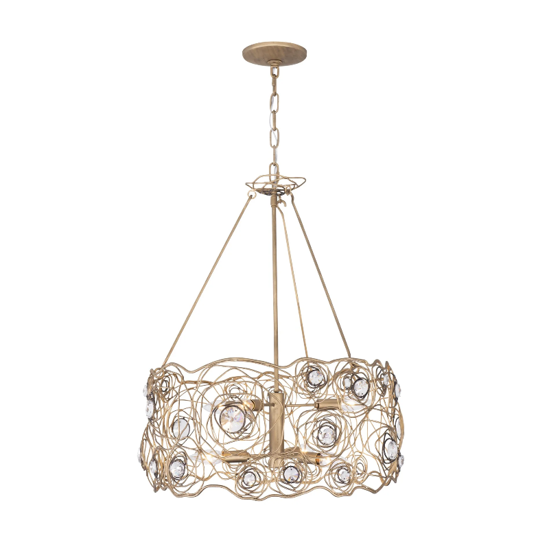 Varaluz 500C06 Ethereal Rose 6-lt 24" Chandelier
