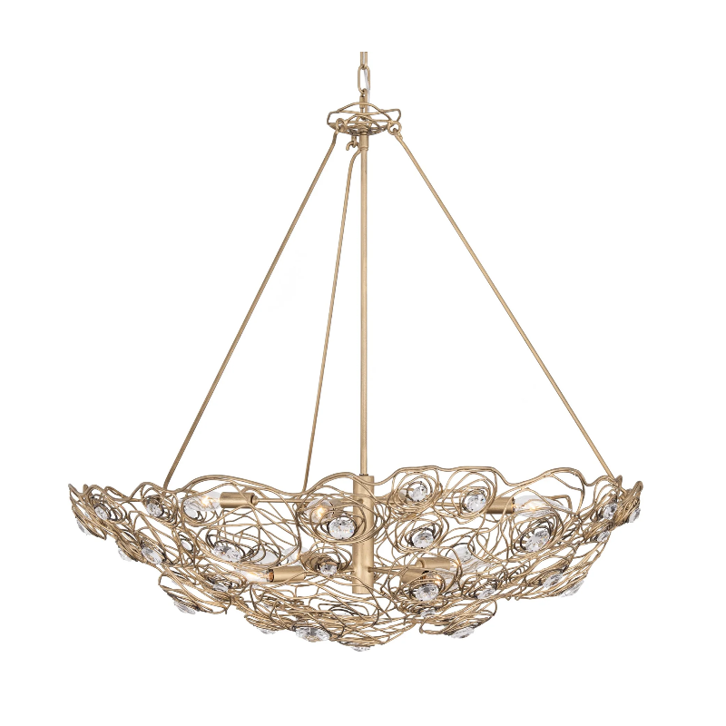Varaluz 500P08 Ethereal Rose 8-lt 33" Pendant