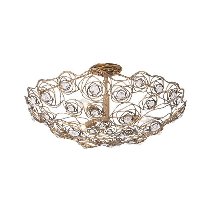 Varaluz 500S03 Ethereal Rose 3-lt 24" Semi-Flush