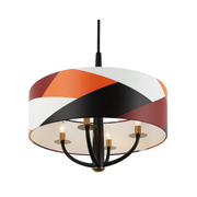 Varaluz 501P04 Patchwork 4-lt 24" Pendant