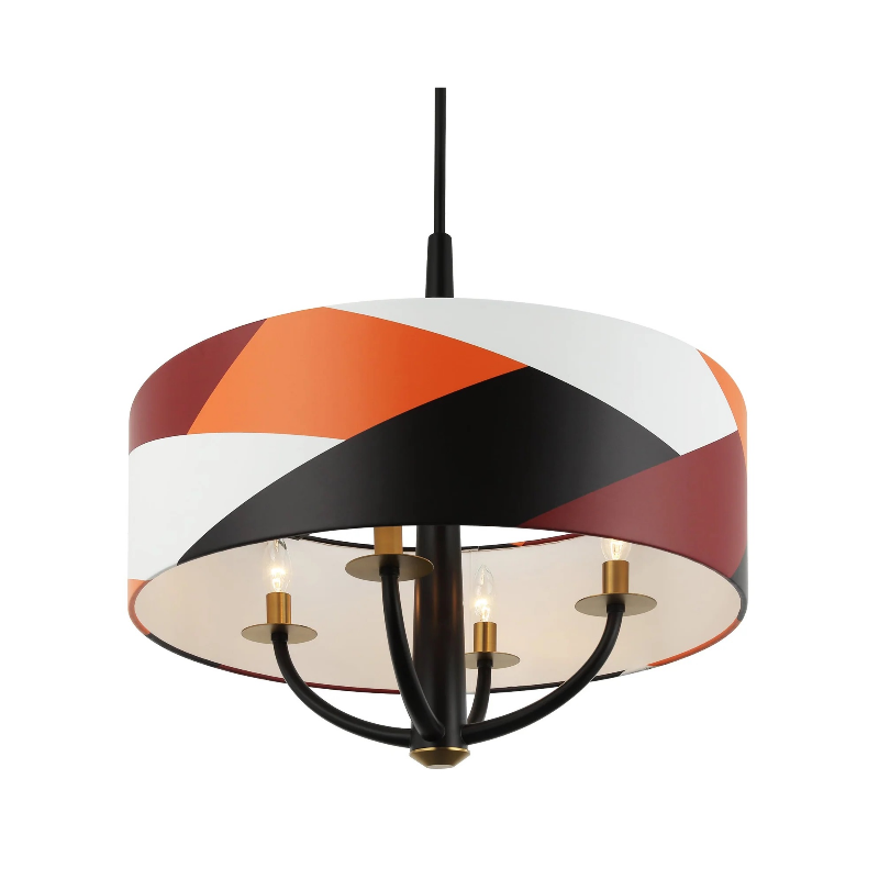 Varaluz 501P04 Patchwork 4-lt 24" Pendant