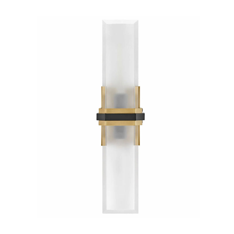 Hinkley 50942 Kipton 2-lt 22" Tall LED Wall Sconce - Heritage Brass with Black accents