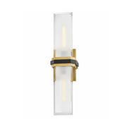 Hinkley 50942 Kipton 2-lt 22" Tall LED Wall Sconce - Heritage Brass with Black accents