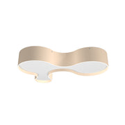 Accord 5110LED Organic 1-lt 32" LED Flush Mount - Organic Cappuccino