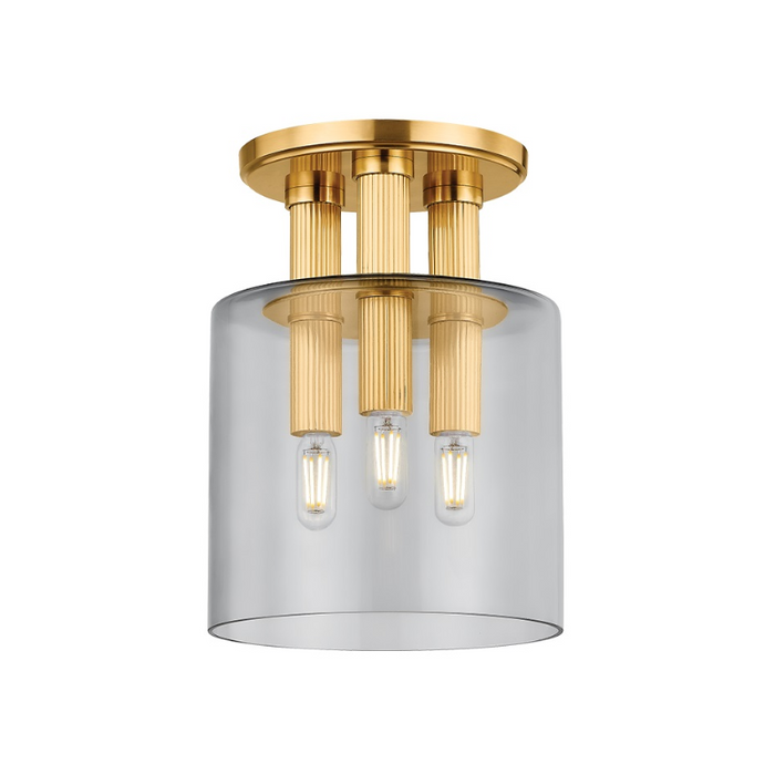 Hudson Valley 5133 Crystler 3-lt 9" Flush Mount
