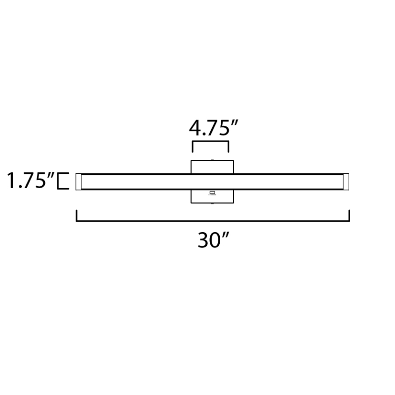 Maxim 52034 Spec 1-lt 30" LED Bath Vanity, 3CCT Selectable
