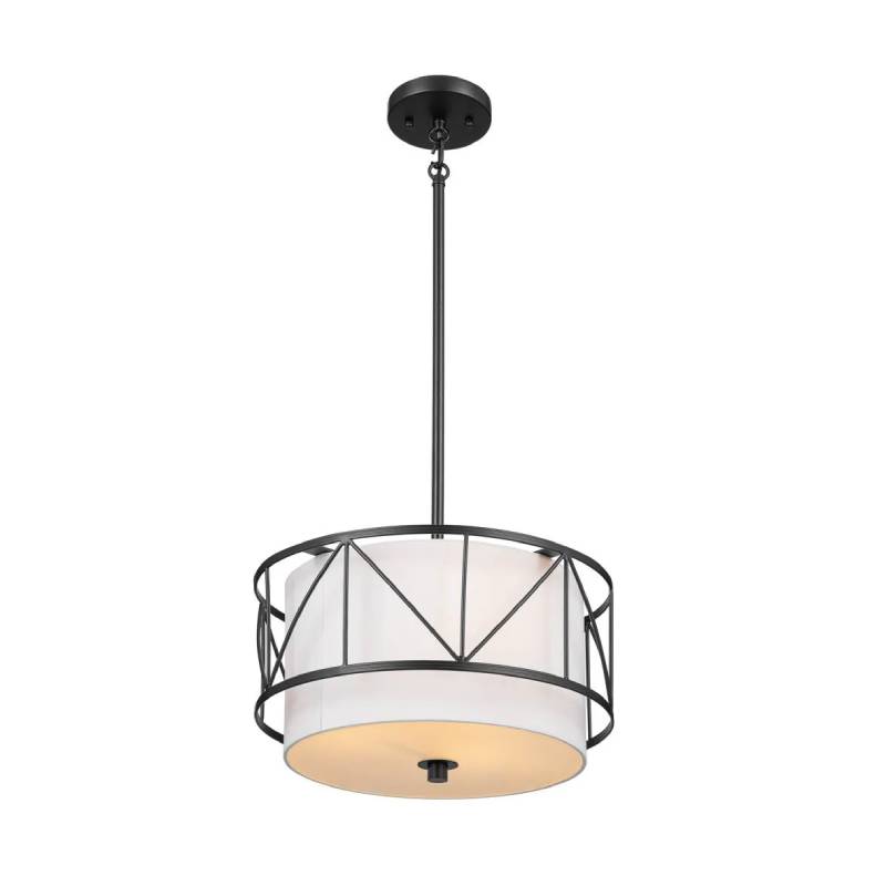 Kichler 52074 Birkleigh 3-lt 14" Pendant-Black