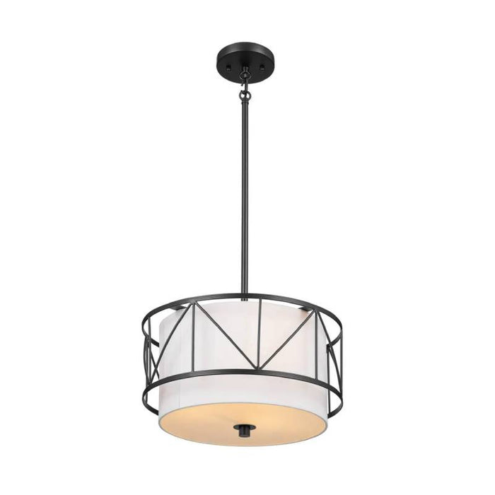 Kichler 52074 Birkleigh 3-lt 14" Pendant-Black