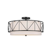 Kichler 52076 Birkleigh 4-lt 24" Semi Flush - Black