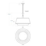 Varaluz 520P06 Desert Flyer 6-lt 26" Convertible Pendant/Semi-Flush