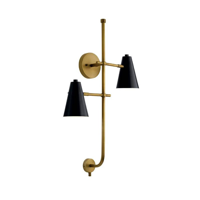 Kichler 52174 Sylvia 2-lt 31" Tall Wall Sconce-Black