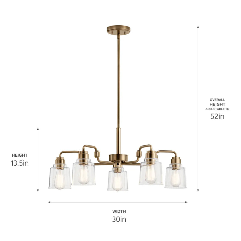 Kichler 52398 Aivian 5-lt 30" Chandelier