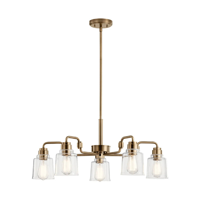 Kichler 52398 Aivian 5-lt 30" Chandelier-Weathered Brass