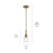 Kichler 52399 Aivian 1-lt 5" Pendant