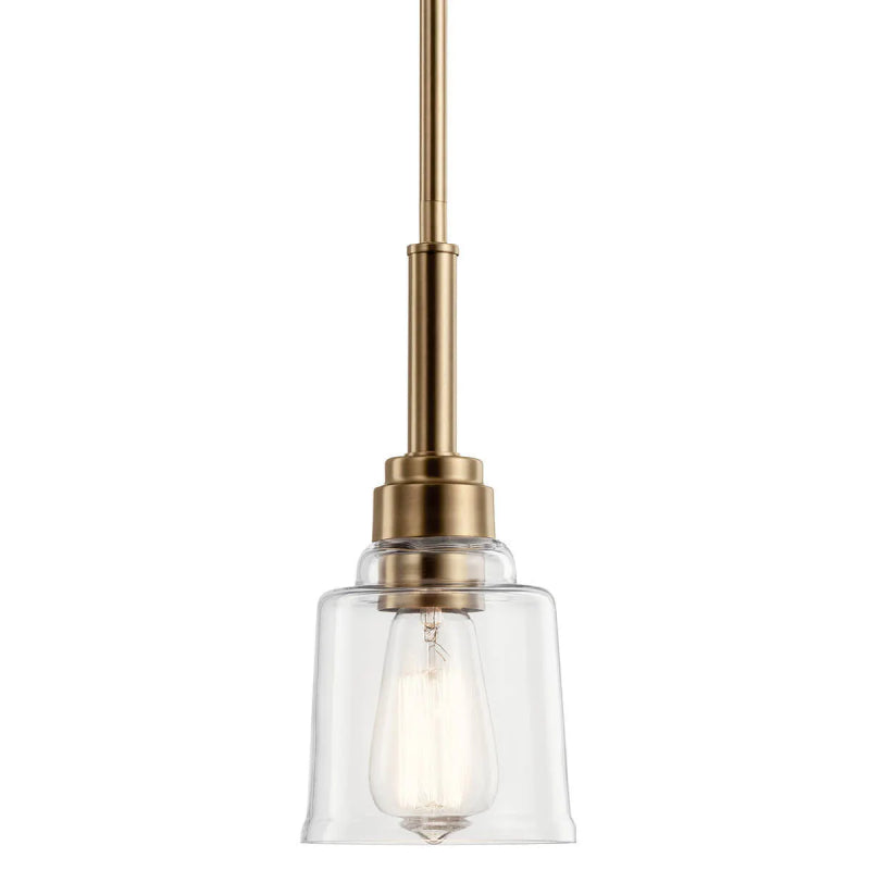 Kichler 52399 Aivian 1-lt 5" Pendant-Weathered Brass
