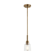Kichler 52399 Aivian 1-lt 5" Pendant-Weathered Brass