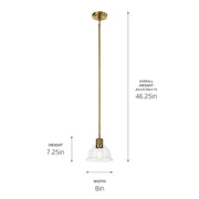 Kichler 52405 Eastmont 1-lt 8" Mini Pendant