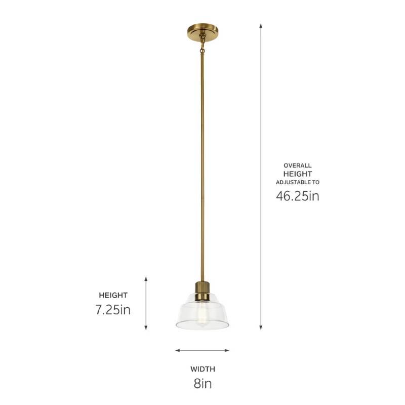 Kichler 52405 Eastmont 1-lt 8" Mini Pendant