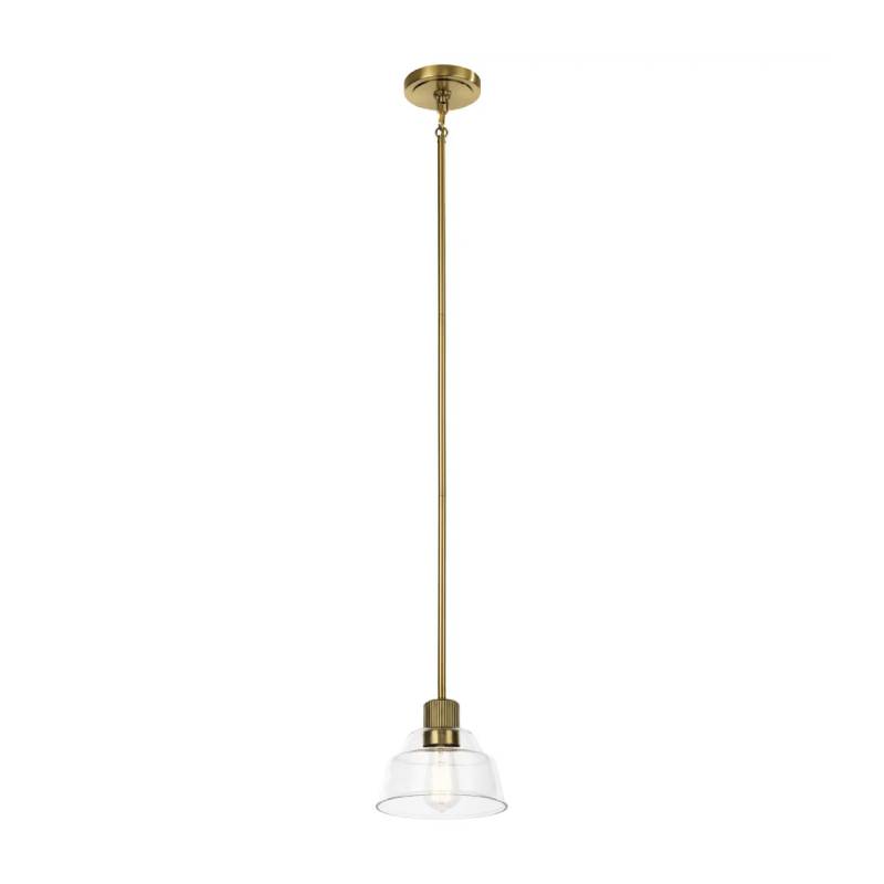 Kichler 52405 Eastmont 1-lt 8" Mini Pendant-Brushed Brass