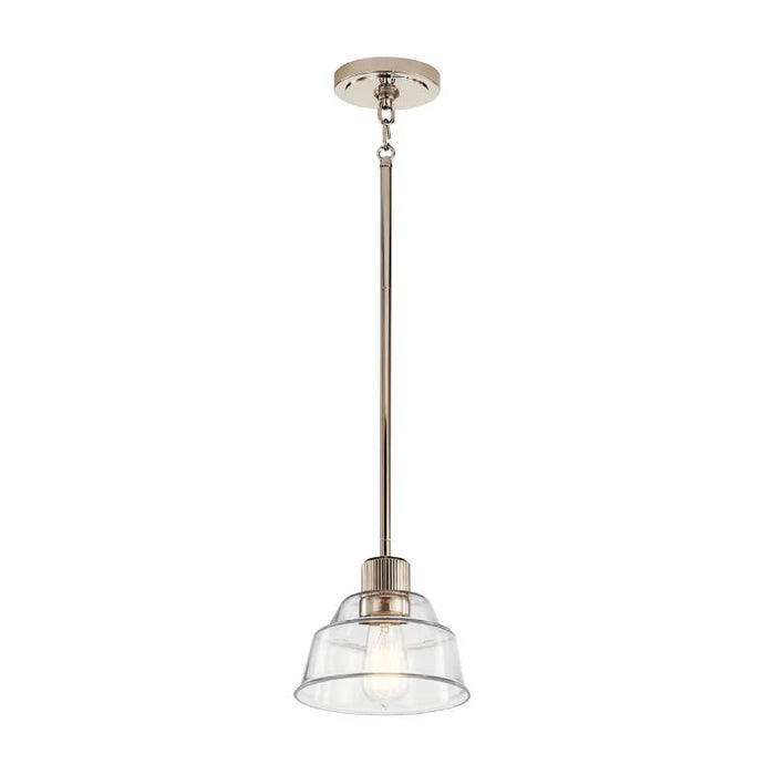 Kichler 52405 Eastmont 1-lt 8" Mini Pendant-Polished Nickel