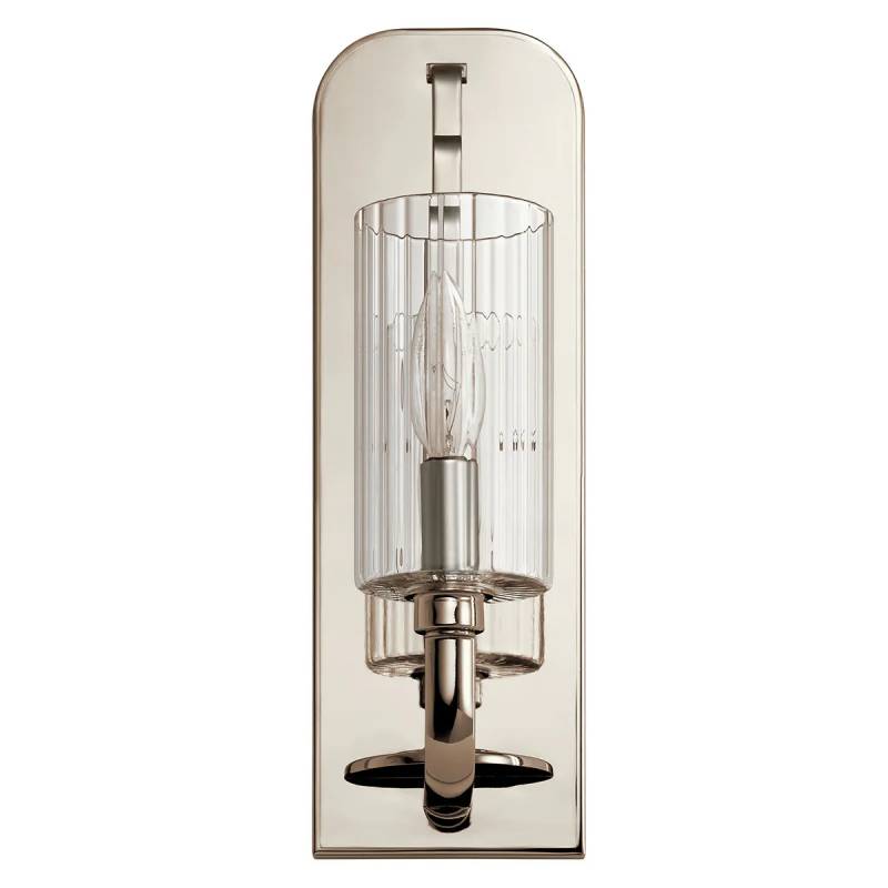Kichler 52415 Kimrose 1-lt 14" Tall Wall Sconce-Polished Nickel