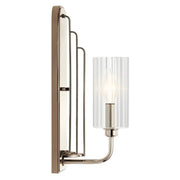 Kichler 52415 Kimrose 1-lt 14" Tall Wall Sconce-Polished Nickel