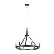 Kichler 52420 Emmala 6-lt 27" Chandelier-Black