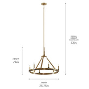 Kichler 52420 Emmala 6-lt 27" Chandelier