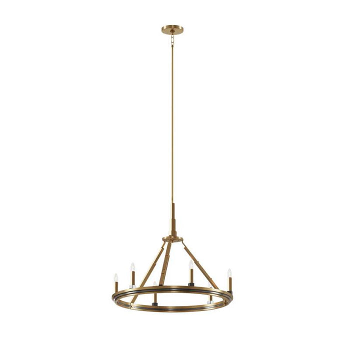 Kichler 52420 Emmala 6-lt 27" Chandelier-Brushed Natural Brass