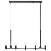 Kichler 52425 Torvee 5-lt 42" Linear Chandelier-Black