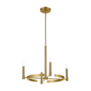 Kichler 52426 Tolani 4-lt 26" Chandelier-Brushed Natural Brass