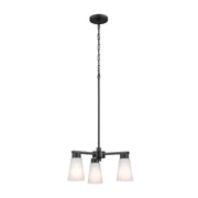 Kichler 52435 Stamos 3-lt 18" Chandelier-Black