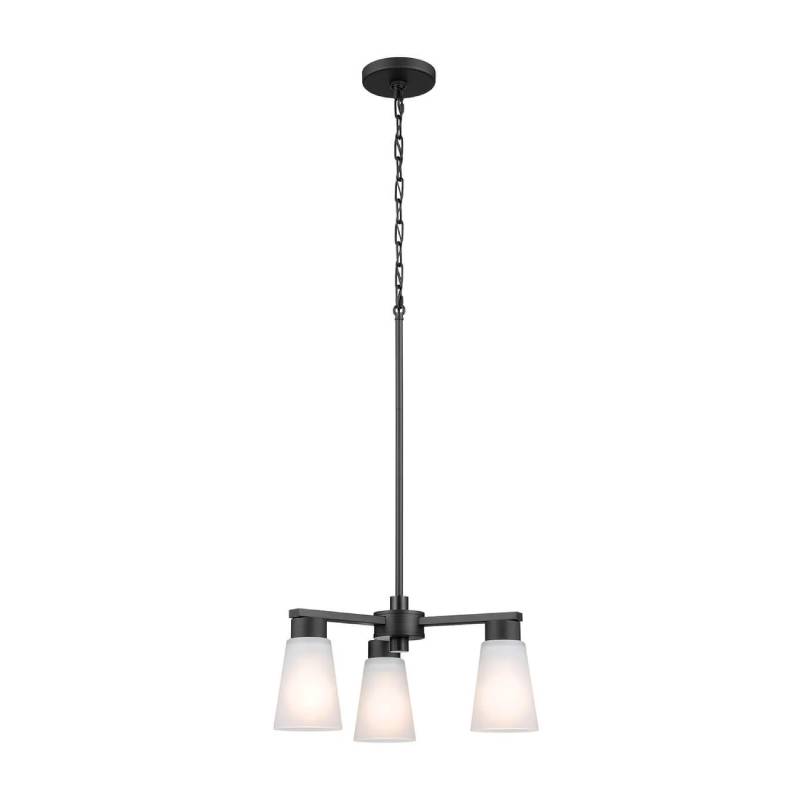 Kichler 52435 Stamos 3-lt 18" Chandelier-Black