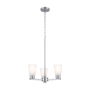 Kichler 52435 Stamos 3-lt 18" Chandelier-Brushed Nickel