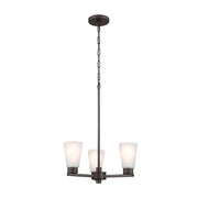 Kichler 52435 Stamos 3-lt 18" Chandelier-Olde Bronze