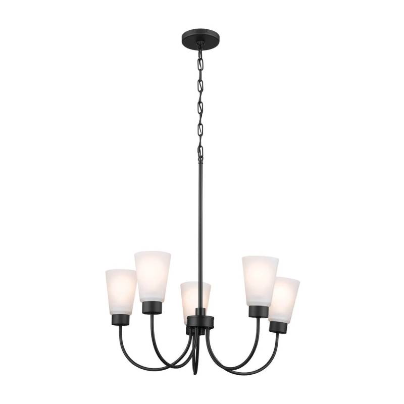 Kichler 52443 Erma 5-lt 24" Chandelier-Black