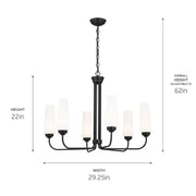 Kichler 52480 Truby 6-lt 29" Chandelier