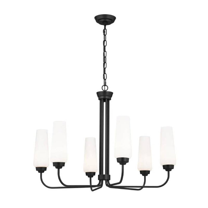 Kichler 52480 Truby 6-lt 29" Chandelier-Black