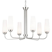 Kichler 52480 Truby 6-lt 29" Chandelier-Polished Nickel