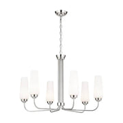 Kichler 52480 Truby 6-lt 29" Chandelier-Polished Nickel